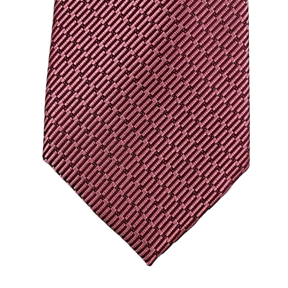 Perry Ellis Mens Karr Mini Dot Neck Tie Pink 3 1/8"